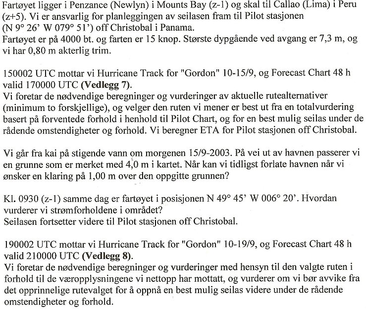 Utsnitt kart 2655, Pilot Chart North Atlantic, Gnomonic Chart North Atlantic