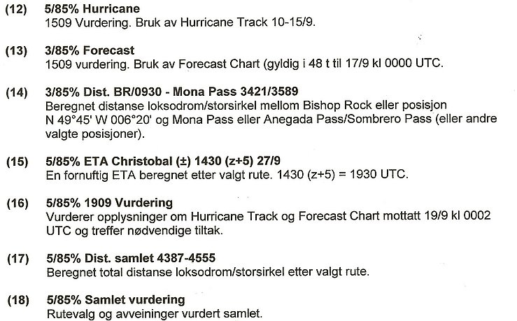 Besvarelsen vurderes etter følgende kriterier: