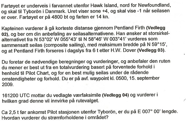 Kart 559, Pilot Chart North Atlantic, Gnomonic Chart North Atlantic